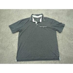 Pinkmarco Polo Shirt Mens XL Gray Short Sleeve Chest Pocket Preppy Casual‎